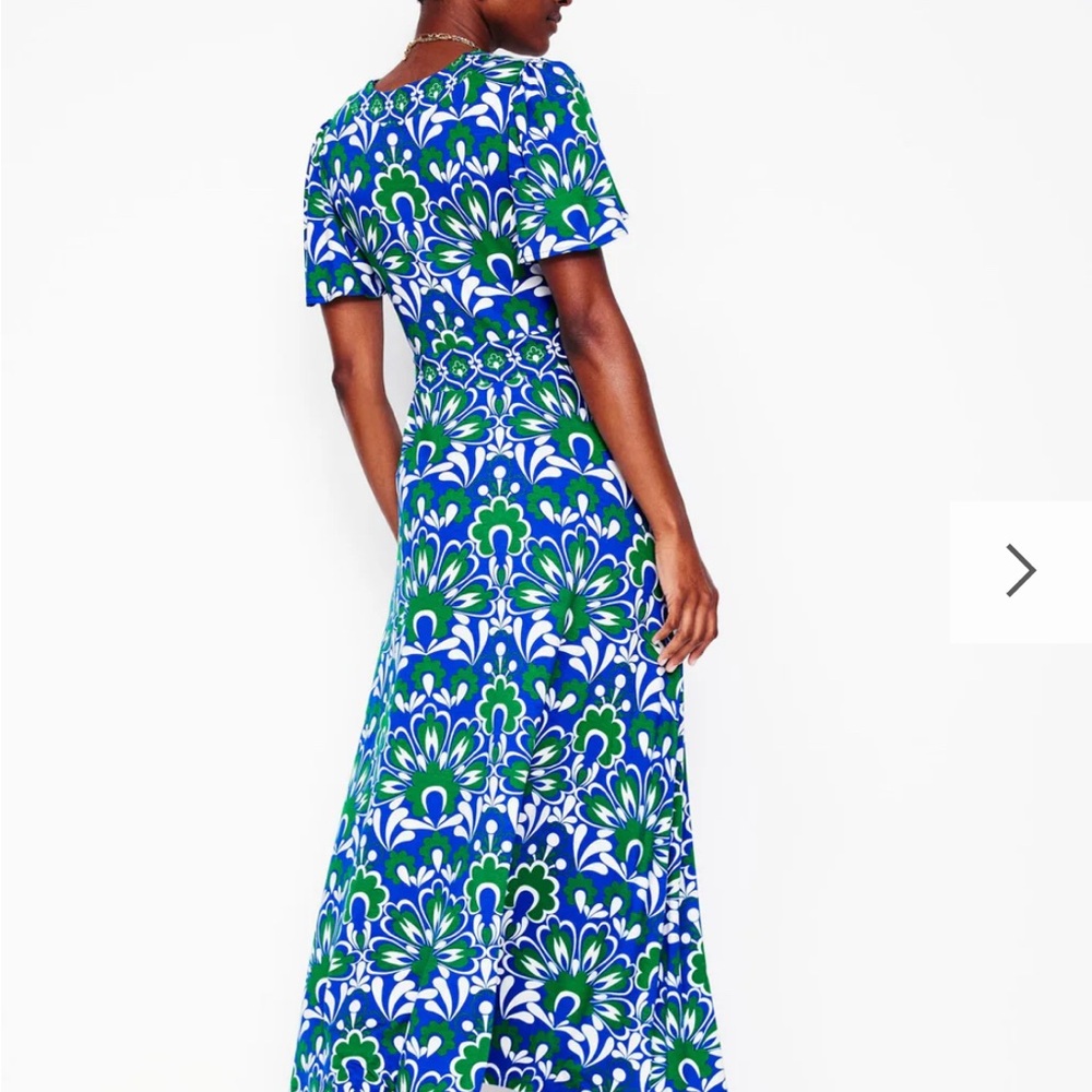 Boden Ellie Flutter Tea Dress 12 - Picture 2 of 3